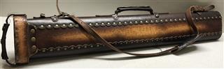 Instroke Outlaw 2x4 2 Toned Brown Leather Pool Cue Case
